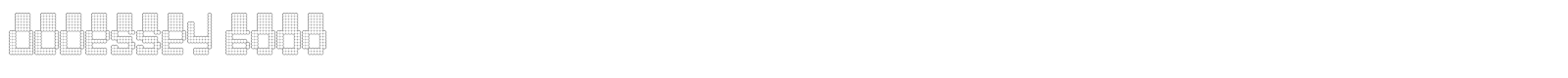 Oddessey font preview