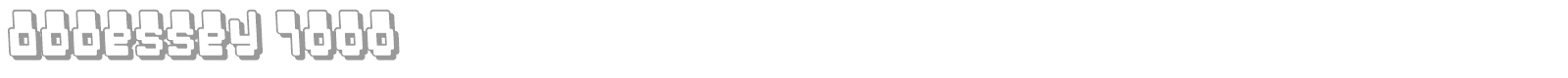 Oddessey font preview