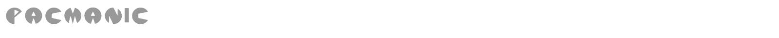 Pacmanic font preview