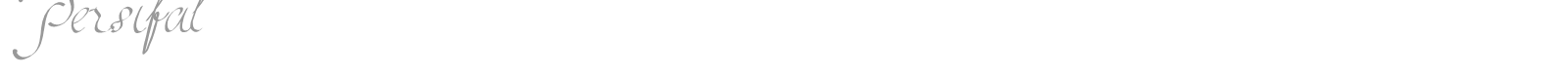 Persifal font preview