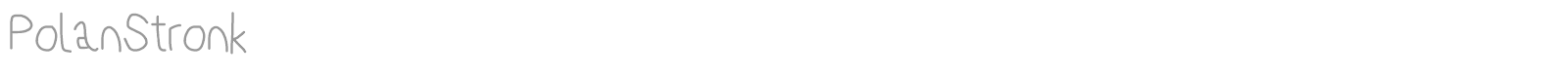 Polan Stronk font preview