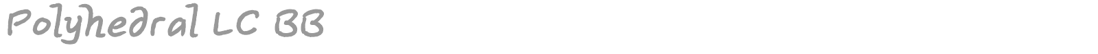 Polyhedral font preview
