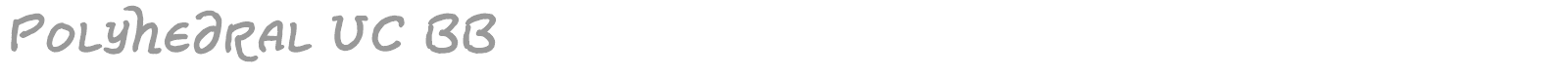 Polyhedral font preview