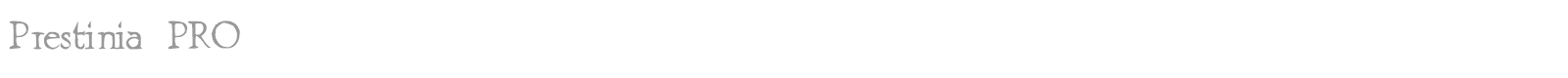 Prestinia Pro font preview
