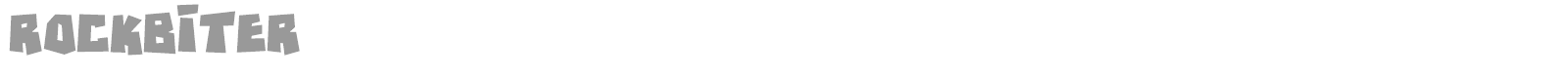 Rockbiter font preview
