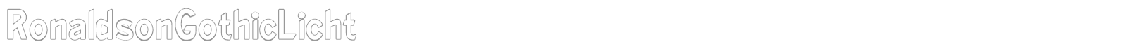 Ronaldson Gothic font preview