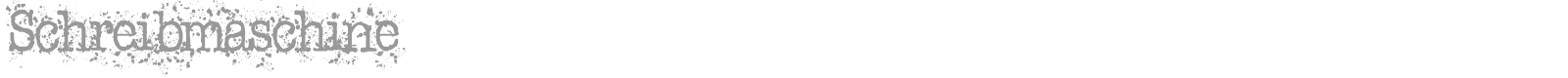 Schreibmaschine font preview