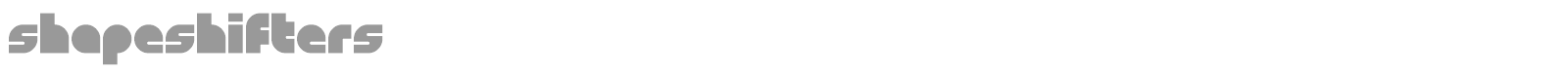 Shapeshifters font preview