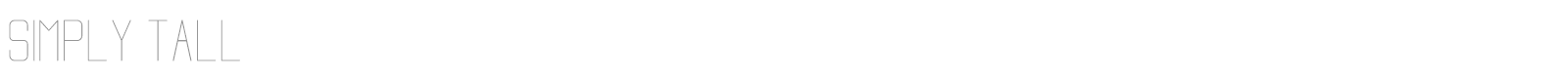 Simply Tall font preview