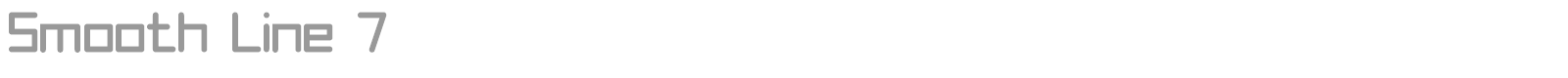 Smooth Line 7 font preview