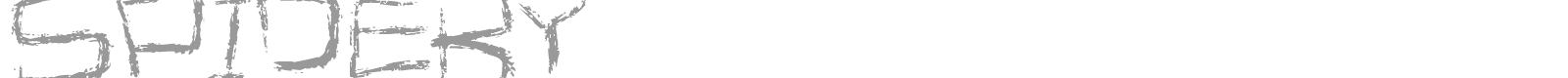 Spidery font preview