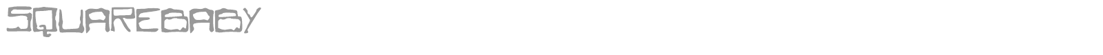 Square Baby font preview