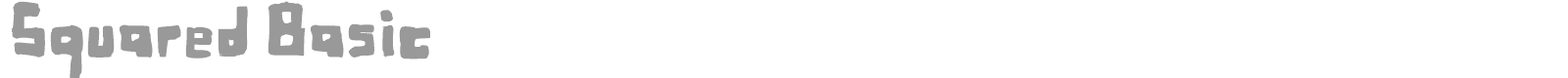Squared Basic font preview