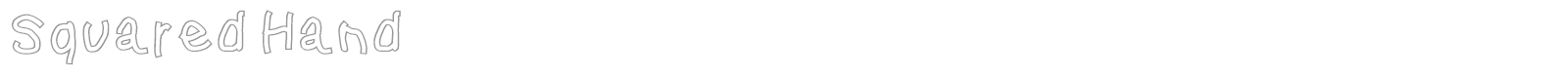 Squared Hand font preview