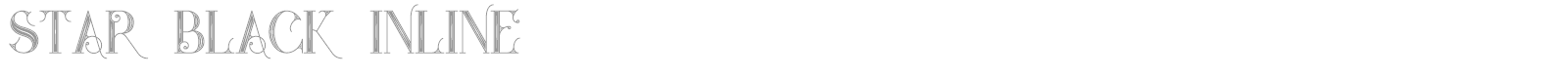 Star Black Inline font preview