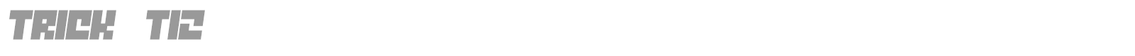 Trick font preview