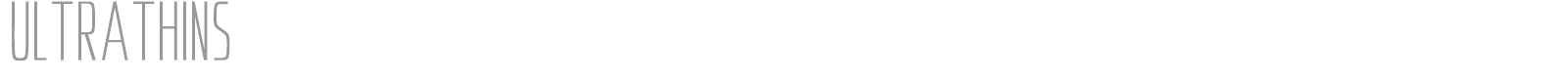 Ultrathins font preview