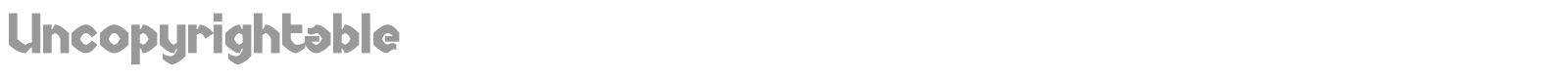 Uncopyrightable font preview