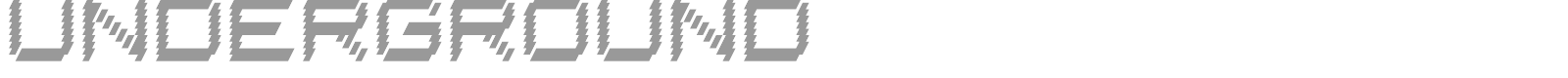 Underground font preview