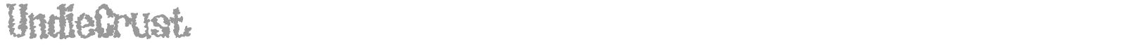 Undiecrust font preview