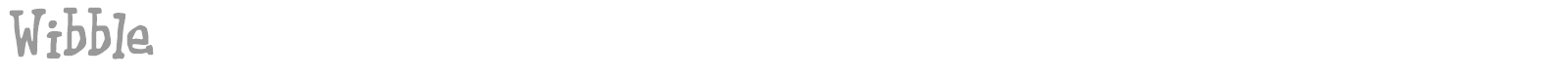 Wibble font preview