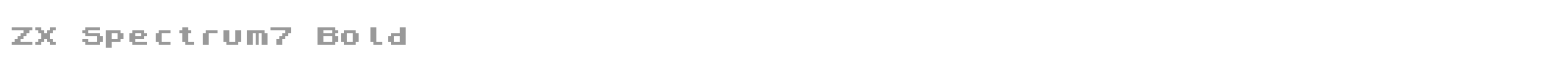 ZX Spectrum 7 font preview