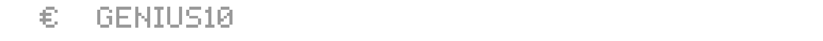 PEPgenious10 font preview