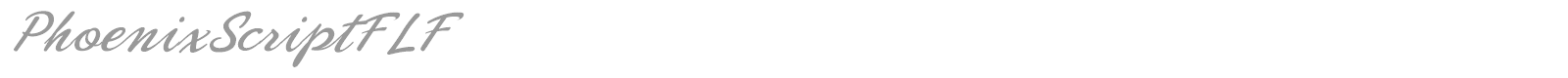 Phoenix Script FLF font preview