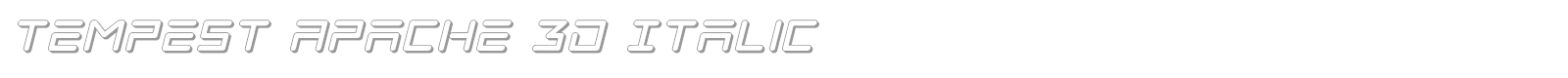 Tempest Apache font preview