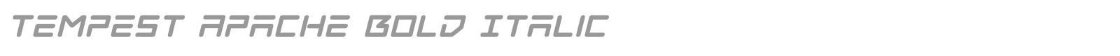 Tempest Apache font preview