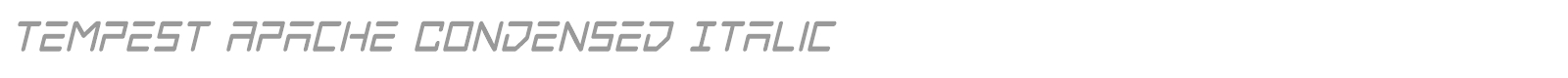 Tempest Apache font preview