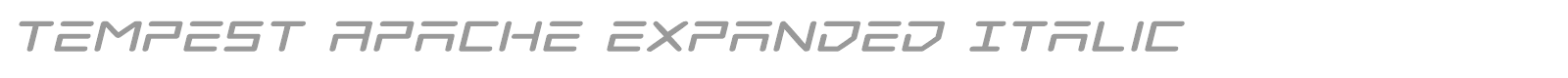 Tempest Apache font preview