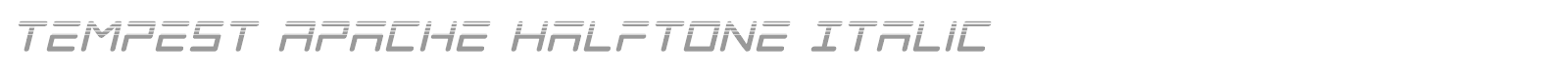 Tempest Apache font preview