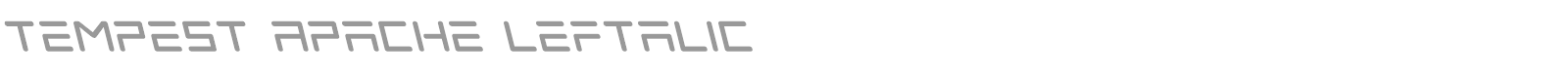Tempest Apache font preview