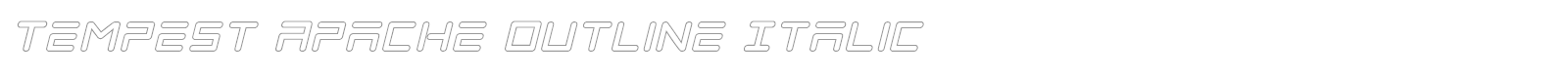 Tempest Apache font preview