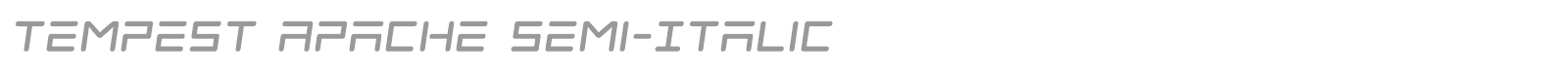 Tempest Apache font preview