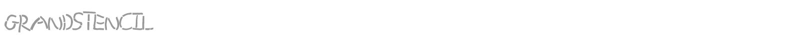 Grand Stencil font preview