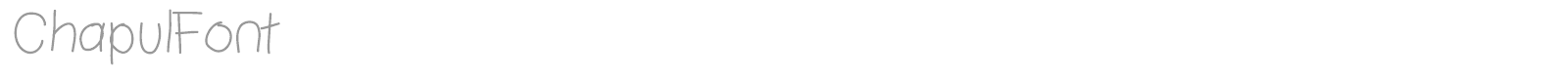 Chapul font preview