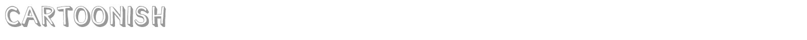Cartoonish font preview