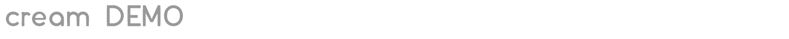 Cream font preview