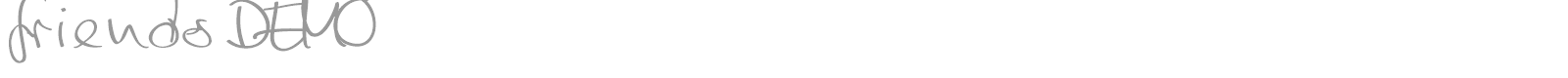 Friends font preview