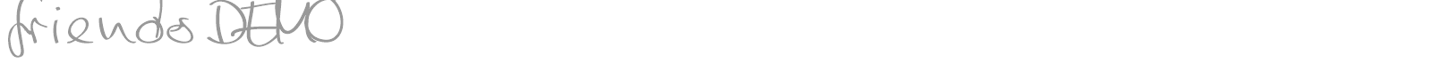 Friends font preview