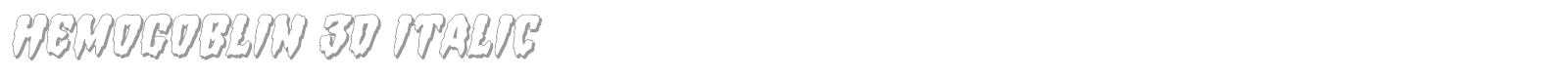 Hemogoblin font preview
