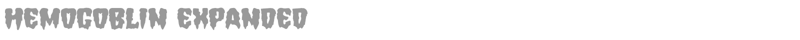 Hemogoblin font preview