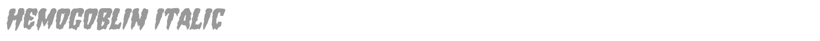 Hemogoblin font preview