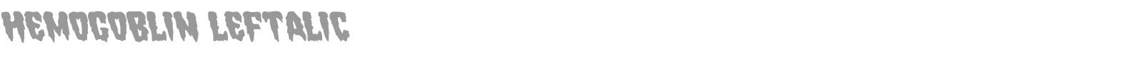 Hemogoblin font preview