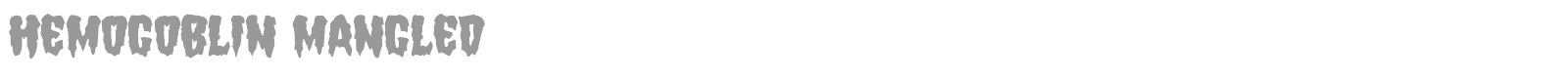 Hemogoblin font preview
