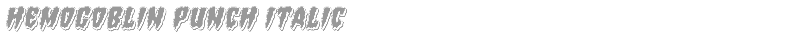 Hemogoblin font preview