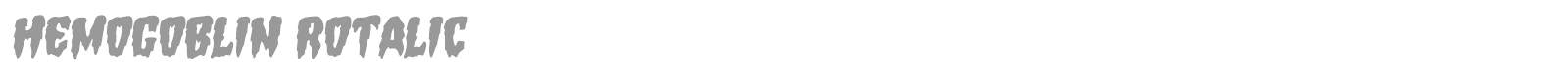 Hemogoblin font preview