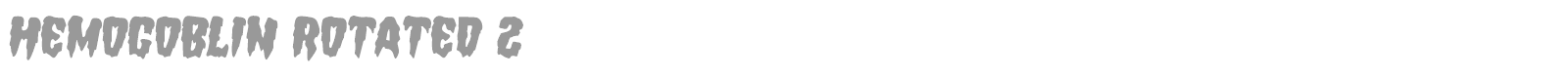 Hemogoblin font preview